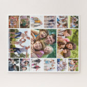 独自のフォトコラージュを作成15写真白 ジグソーパズル (横)