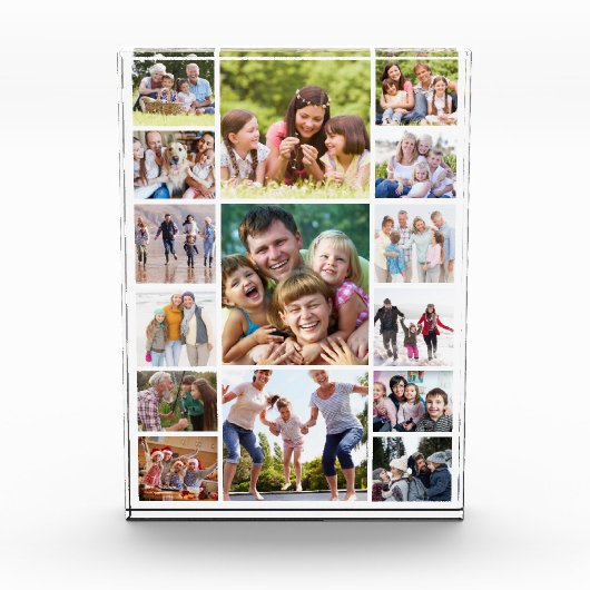 独自のフォトコラージュを作成15写真白 フォトブロック (正面)