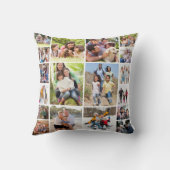 独自のフォトコラージュを作成18写真白 クッション (裏面)