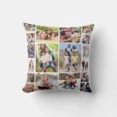 独自のフォトコラージュを作成18写真白 クッション (正面)