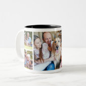 独自のフォトコラージュを作成5写真白 ツートーンマグカップ (正面左)