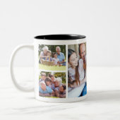 独自のフォトコラージュを作成5写真白 ツートーンマグカップ (左)