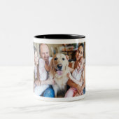 独自のフォトコラージュを作成5写真白 ツートーンマグカップ (中央)