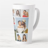 独自のフォトコラージュを作成 カフェラテマグ (右アングル)