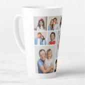 独自のフォトコラージュを作成 カフェラテマグ (左アングル)