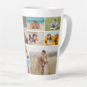 独自のフォトコラージュを作成 カフェラテマグ (右アングル)