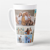 独自のフォトコラージュを作成 カフェラテマグ (左アングル)