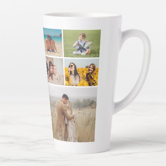 独自のフォトコラージュを作成 カフェラテマグ (右)