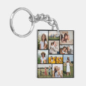 独自のフォトコラージュを作成 キーホルダー (正面左)