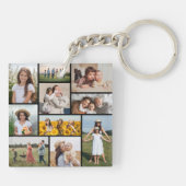 独自のフォトコラージュを作成 キーホルダー (裏面)