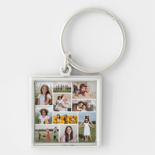 独自のフォトコラージュを作成 キーホルダー (正面)