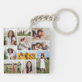 独自のフォトコラージュを作成 キーホルダー (裏面)