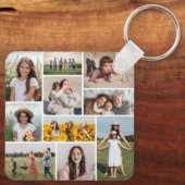 独自のフォトコラージュを作成 キーホルダー (裏面)