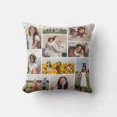 独自のフォトコラージュを作成 クッション (正面)