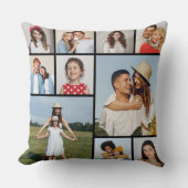 独自のフォトコラージュを作成 クッション (正面)