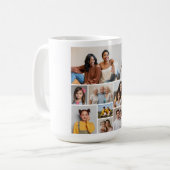 独自のフォトコラージュを作成 コーヒーマグカップ (正面左)