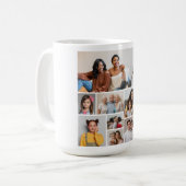 独自のフォトコラージュを作成 コーヒーマグカップ (正面左)