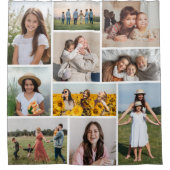 独自のフォトコラージュを作成 シャワーカーテン (正面)