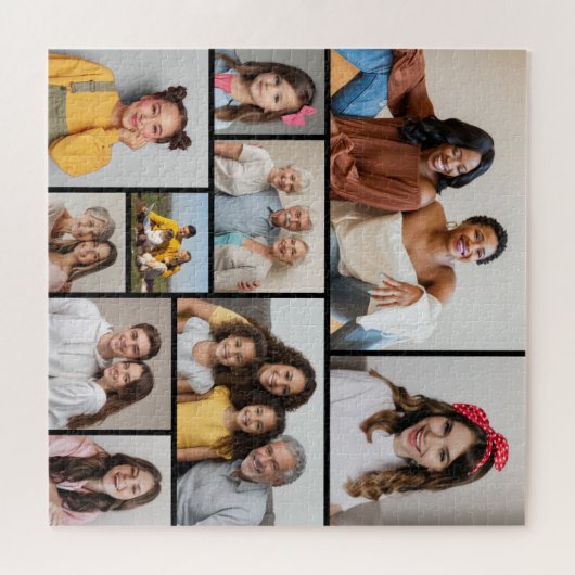 独自のフォトコラージュを作成 ジグソーパズル (横)