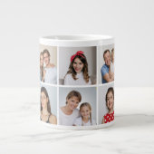 独自のフォトコラージュを作成 ジャンボコーヒーマグカップ (正面)