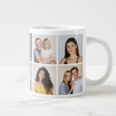 独自のフォトコラージュを作成 ジャンボコーヒーマグカップ (右)