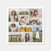 独自のフォトコラージュを作成 スタンダードカクテルナプキン (正面)