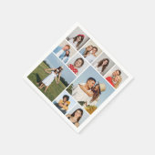 独自のフォトコラージュを作成 スタンダードカクテルナプキン (角)