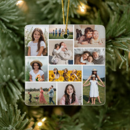 独自のフォトコラージュを作成 セラミックオーナメント
