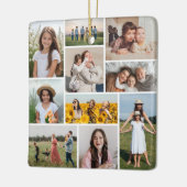 独自のフォトコラージュを作成 セラミックオーナメント (左)