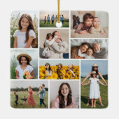 独自のフォトコラージュを作成 セラミックオーナメント (裏面)