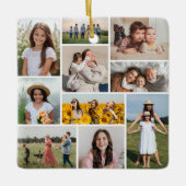 独自のフォトコラージュを作成 セラミックオーナメント (正面)