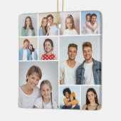 独自のフォトコラージュを作成 セラミックオーナメント (左)