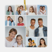 独自のフォトコラージュを作成 セラミックオーナメント (正面)