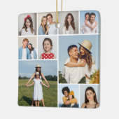 独自のフォトコラージュを作成 セラミックオーナメント (左)