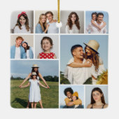 独自のフォトコラージュを作成 セラミックオーナメント (裏面)