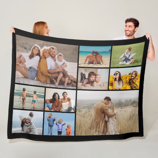 独自のフォトコラージュを作成 フリースブランケット (インサイチュ)