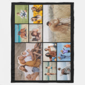 独自のフォトコラージュを作成 フリースブランケット (正面)