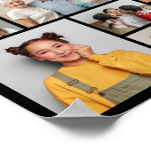 独自のフォトコラージュを作成 ポスター (角)