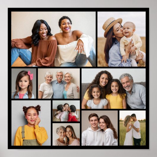 独自のフォトコラージュを作成 ポスター (正面)