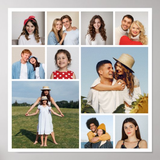 独自のフォトコラージュを作成 ポスター (正面)