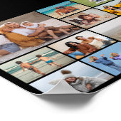 独自のフォトコラージュを作成 ポスター (角)