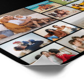 独自のフォトコラージュを作成 ポスター (角)