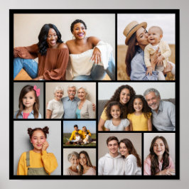 独自のフォトコラージュを作成 ポスター