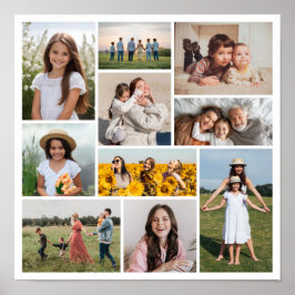 独自のフォトコラージュを作成 ポスター