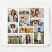 独自のフォトコラージュを作成 マウスパッド (正面)