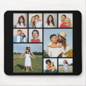 独自のフォトコラージュを作成 マウスパッド (正面)