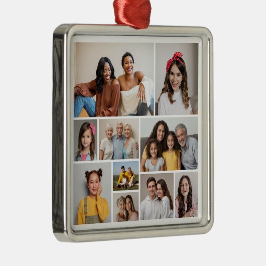 独自のフォトコラージュを作成 メタルオーナメント (右)