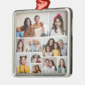 独自のフォトコラージュを作成 メタルオーナメント (左)