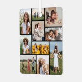 独自のフォトコラージュを作成 メタルオーナメント (正面左)