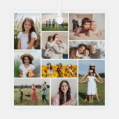 独自のフォトコラージュを作成 メタルオーナメント (裏面)